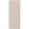 image:imageMicrofiber Memory Foam Bathmat  Oversized Padded Nonslip Accent Rug for Bathroom Kitchen Laundry Room Wave Pattern by Lavish Home Ivory  59 L x 24 W x 625 Thick