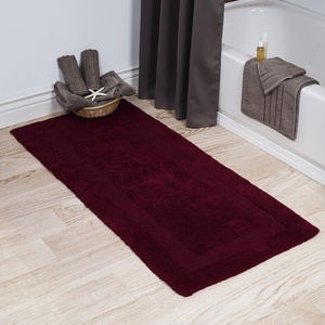 image:imageLavish Home Reversible Long Bath Mat Burgundy 60 x 24Burgundy