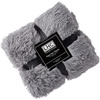 image:imageBedford Home Oversized Throw Blanket for Couch Amber Brown 60 x 70Gray and Cream