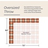 image:imageBedford Home Oversized Throw Blanket for Couch Spice Plaid 60 x 70