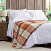 image:imageBedford Home Oversized Throw Blanket for Couch Spice Plaid 60 x 70