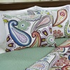 image:imageLavish Home 3Piece Quilt Set  Lizzie Classic Paisley King Quilt with 2 KingSize Pillow Shams  Machine Washable Lightweight Bedding MulticolorMulticolor