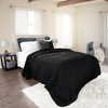 image:imageSolid Color Quilt by Lavish Home King  BlackBlack