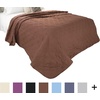 image:imageSolid Color Quilt by Lavish Home King  BlackChocolate