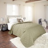 image:imageSolid Color Quilt by Lavish Home King  BlackGreen