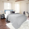 image:imageSolid Color Quilt by Lavish Home King  BlackSilver
