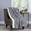 image:imageBedford Home Oversized Throw Blanket for Couch Amber Brown 60 x 70Gray and Cream