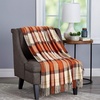 image:imageBedford Home Oversized Throw Blanket for Couch Spice Plaid 60 x 70
