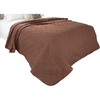 image:imageSolid Color Quilt by Lavish Home King  BlackChocolate