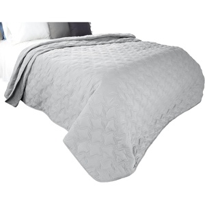 image:imageSolid Color Quilt by Lavish Home King  BlackSilver