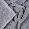 image:image100 Percent Cotton Towel Set Zero Twist Soft and Absorbent 6 Piece Set With 2 Bath Towels 2 Hand Cloths and 2 Washcloths Silver By Lavish HomeSilver