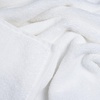 image:image100 Percent Cotton Towel Set Zero Twist Soft and Absorbent 6 Piece Set With 2 Bath Towels 2 Hand Towels and 2 Washcloths Chocolate By Lavish HomeWhite