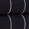 image:image2Piece Bath Towel Set  Quick Dry Large 34x68in Bath Towels for Shower Gym Spa or Dorm  100 Cotton Main or Guest Bathroom Essentials  Highly Absorbent Bath Sheets by Lavish Home NavyBlack and White