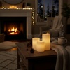 image:imageLavish Home 3Piece Battery Operated Candles Set  LED Flameless Candles Battery Operated with Remote Controlled Real Wax for Home Wedding or Christmas Decor WhiteWhite
