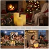 image:imageLavish Home 3Piece Battery Operated Candles Set  LED Flameless Candles Battery Operated with Remote Controlled Real Wax for Home Wedding or Christmas Decor WhiteYellow
