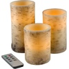 image:imageLavish Home Flameless Candles Faux Birch Bark 3Pack 6494
