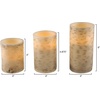image:imageLavish Home Flameless Candles Faux Birch Bark 3Pack 6494