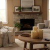 image:imageLavish Home Flameless Candles Faux Birch Bark 3Pack 6494