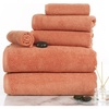 image:image100 Percent Cotton Towel Set Zero Twist Soft and Absorbent 6 Piece Set With 2 Bath Towels 2 Hand Towels and 2 Washcloths Chocolate By Lavish HomeBrick