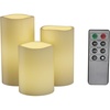 image:imageLavish Home 3Piece Battery Operated Candles Set  LED Flameless Candles Battery Operated with Remote Controlled Real Wax for Home Wedding or Christmas Decor WhiteWhite