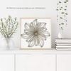 image:imageHome Wall Decor  Metallic Layered Wire Spiral Flower Sculpture  Contemporary Hanging Accent for Living Room Bedroom or Kitchen by Lavish Gold