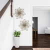 image:imageHome Wall Decor  Metallic Layered Wire Spiral Flower Sculpture  Contemporary Hanging Accent for Living Room Bedroom or Kitchen by Lavish Gold