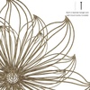 image:imageHome Wall Decor  Metallic Layered Wire Spiral Flower Sculpture  Contemporary Hanging Accent for Living Room Bedroom or Kitchen by Lavish Gold