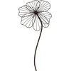 image:imageWall Decor  Metal Layered Wire Flower Sculpture  Contemporary Hanging Accent for Living Room Bedroom Entryway or Kitchen by Lavish Home Brown