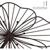 image:imageWall Decor  Metal Layered Wire Flower Sculpture  Contemporary Hanging Accent for Living Room Bedroom Entryway or Kitchen by Lavish Home Brown