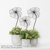 image:imageWall Decor  Metal Layered Wire Flower Sculpture  Contemporary Hanging Accent for Living Room Bedroom Entryway or Kitchen by Lavish Home Brown