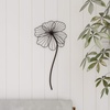 image:imageWall Decor  Metal Layered Wire Flower Sculpture  Contemporary Hanging Accent for Living Room Bedroom Entryway or Kitchen by Lavish Home Brown
