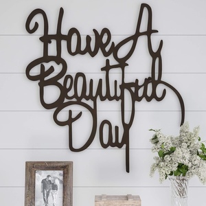 image:imageLavish Home Wall Art  Have a Beautiful Day Decorative Metal Wall Sign  3D Word Art Home Dcor for Modern Rustic or Vintage Farmhouse Styles
