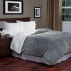 image:imageLavish Home Floral Etched Fleece Blanket  86x90 MachineWashable Sherpa Throw  Soft Blanket Queen Size for Couch Chair or Bed Gray