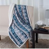 image:imageReversible Fleece Blanket  50Inch x 60Inch MachineWashable Sherpa Throw with Snowflakes  Cozy Blanket for Couch Chair or Bed by Lavish Home