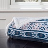 image:imageReversible Fleece Blanket  50Inch x 60Inch MachineWashable Sherpa Throw with Snowflakes  Cozy Blanket for Couch Chair or Bed by Lavish Home