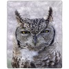 image:imageSherpa Fleece Throw Blanket Owl Print Pattern Lightweight Hypoallergenic Bed or Couch Soft Cozy Plush Blanket for Adults and Kids by Lavish Home