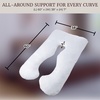 image:imageBluestone Pregnancy Pillow Body Cushions for Adults White 60 x 38