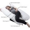 image:imageBluestone Pregnancy Pillow Body Cushions for Adults White 60 x 38