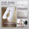 image:imageBluestone Pregnancy Pillow Body Cushions for Adults White 60 x 38
