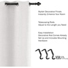 image:image1Inch Curtain Rod  Decorative Modern Urn Finials amp Hardware For Home Decor in Bedroom Living Room amp Kitchen 4884inch by Lavish Home Black