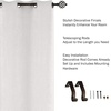 image:image34Inch Curtain Rod Decorative Twisted Sphere Finials amp HardwareFor Home Decor in Bedroom Living Room amp Kitchen 4884Inch by Lavish Home Brass