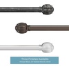 image:imageLavish Home 1Inch Curtain Rod Decorative Striped Cone Finials amp Hardware for Home Decor in Bedroom Living Room amp Kitchen 66120Inch Bronze
