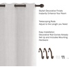 image:imageLavish Home 1Inch Curtain Rod Decorative Striped Cone Finials amp Hardware for Home Decor in Bedroom Living Room amp Kitchen 66120Inch Bronze