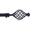 image:imageLavish Home Twisted Sphere Curtain Rod 62144 34 inch  PewterBronze 48