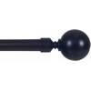 image:imageLavish Home Twisted Sphere Curtain Rod 62144 34 inch  PewterBronze 48