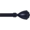 image:imageLavish Home Twisted Sphere Curtain Rod 62144 34 inch  PewterBronze 48