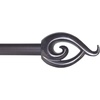 image:imageLavish Home Twisted Sphere Curtain Rod 62144 34 inch  PewterBronze 48