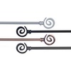 image:imageLavish Home Twisted Sphere Curtain Rod 62144 34 inch  PewterBronze 48