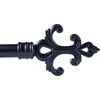 image:imageLavish Home Twisted Sphere Curtain Rod 62144 34 inch  PewterBronze 48