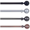 image:imageLavish Home Twisted Sphere Curtain Rod 62144 34 inch  PewterBronze 48